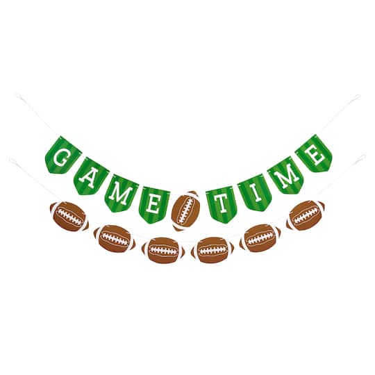 12 Pack: 5ft. Game Time Football Banner Set by Celebrate It™